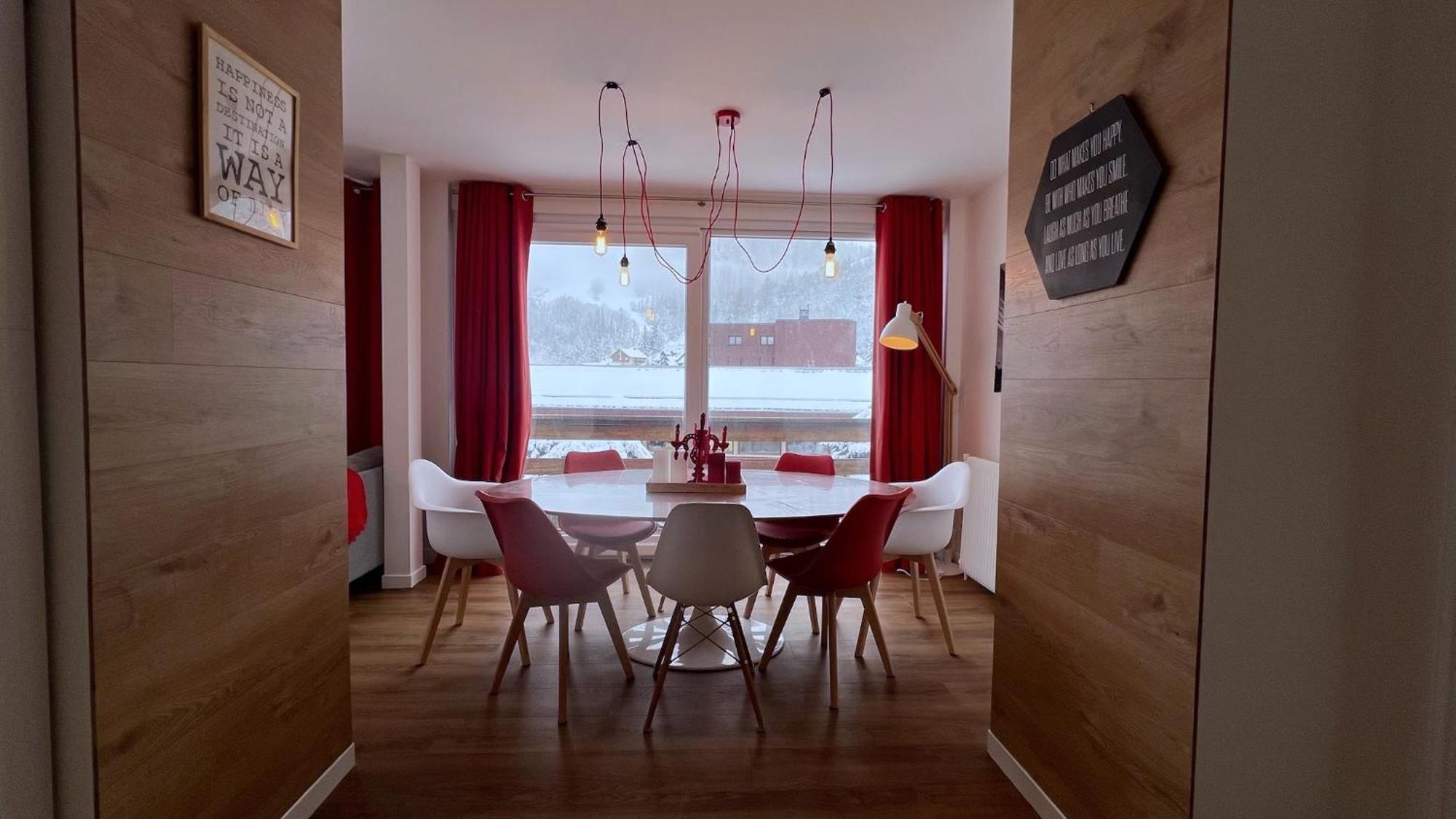 Rouge Canneberge -8 Personnes- 84M2 Vue Degagee Setaz Valloire Exterior photo